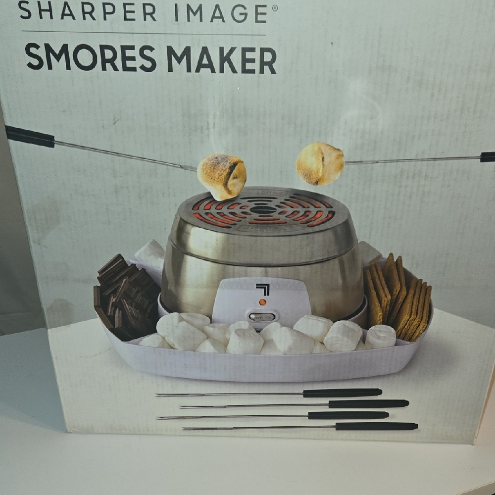 Sharper Image Silver and Black S'mores Maker